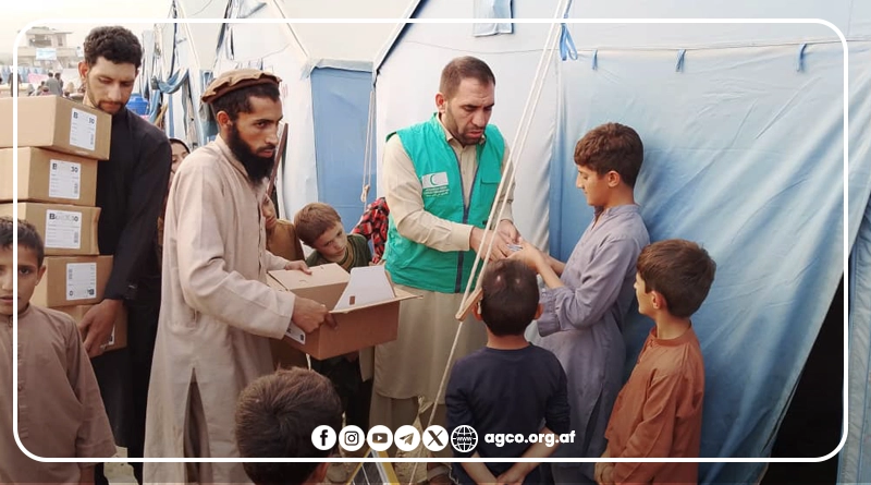 کمپاین وقایه از امراض جلدی و بیماریهای ناشی از حشرات در کمپ بیجاشدگان لیوا – خاص کنر | موسسه هلال سبز افغانستان AGCO